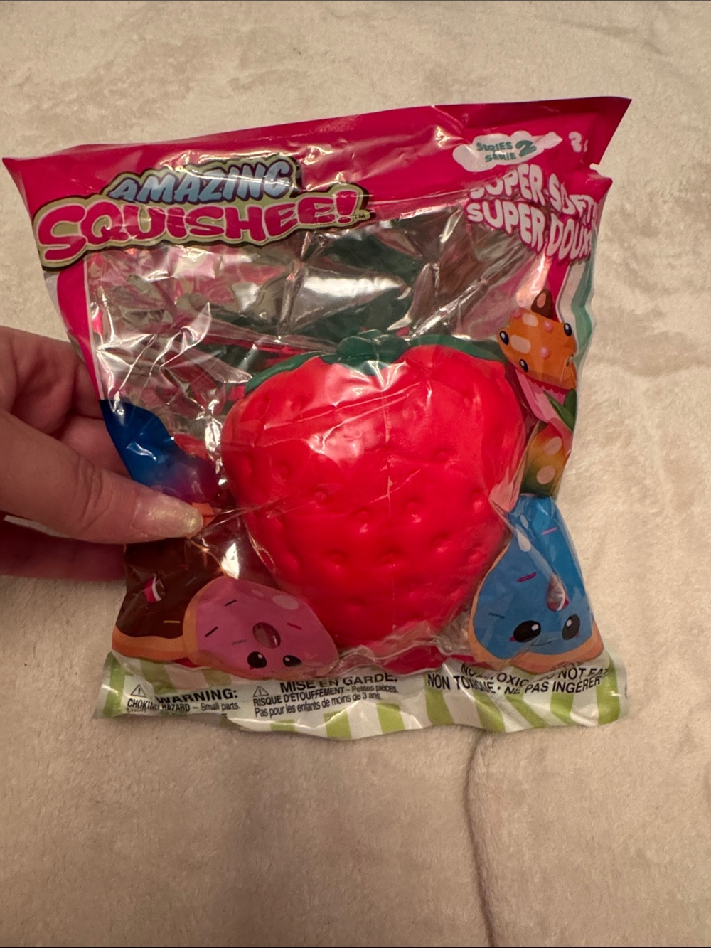 Large Amazing Squishee Red Strawberry Squishy Toy